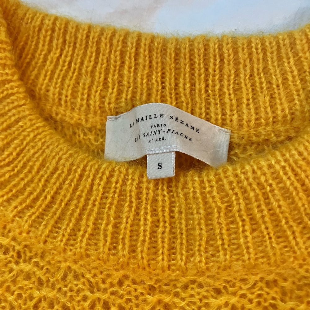 Like new vibrant yellow sweater from Sezane - Picture 3 of 4
